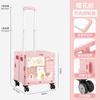 Carrito de compras portátil, ligero y plegable, pequeño y nuevo, con crayones auténticos de Año Nuevo, para el hogar, carrito de compras para supermercado