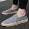 Zapatos de Lona de Seda de Hielo Multicolores Talla Extra Grande para Hombre Zapatos Casuales de Tela para Hombre Zapatos de Tabla Perezosos para Deslizar
