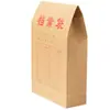 Bolsa de Documentos de Papel Kraft A4, Engrosada 250g, Bolsa de Archivo Duradera, Bolsa para Datos de 4 cm, Bolsa de Almacenamiento, Venta al por Mayor desde el Fabricante