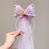 Accesorios para el Cabello de Hilo Esponjoso para Niños Diadema de Moño Pasador de Hilo Flotante para Niñas Diadema para Bebé Niña Femenina