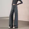 2026 Pantalones Casuales Elegantes de Modal tipo Nube de Cintura Alta para Mujer Pequeña, Otoño Nuevo, Adelgazantes y Amigables con la Piel