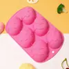 Molde de Silicona de Grado Alimenticio Personalizado para Pastel Festival Navidad Chocolate Horneado Molde de Huevo de Pascua Fábrica Venta al por Mayor Estampar Logo