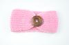 Diadema de Lana para Bebé de Otoño e Invierno con Hebilla Grande Tejida para Niños de Venta Caliente Europea y Americana, Accesorio para el Cabello Tejido a Mano