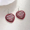 Brincos Retrô Boêmios com Estampa de Leopardo Turquesa, Brincos Pesados de Alto Padrão Estilo Étnico, Brincos Estilo Cowboy Ocidental