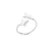 Anillo de Flor de Rosa y Flor de Lirio de Circonia de Lujo Ligero a la Moda y Elegante, Exquisito Anillo Multicapa Exagerado con Microincrustaciones Ojo del Diablo