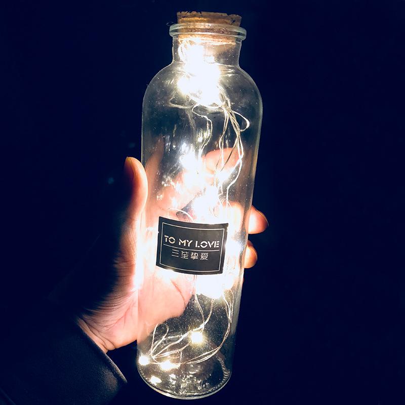 蛋糕插牌 铁艺星星月亮插牌 发光月亮代表我的心 生日蛋糕装饰