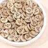 Botones Naturales de Coco en Stock del Fabricante al por Mayor, Patrón Irregular de Dos Agujeros y Cuatro Agujeros Botones Decorativos de Concha de Coco para Manualidades Accesorios de Ropa
