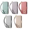 Capa para Celular Factory Adequada para iPhone 17 Pro com Padrão Lichia, Capa Flip para Apple 16/15 com Porta-Cartões, Capa de Couro 13 Atacado