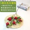 Ramas de Frutas Artificiales, Caquis, Manzanas, Arreglos Florales para Sala de Estar, Jarrones de Alambre Artesanal, Frutas Falsas para Jardines Exteriores