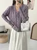 Cárdigan Chaqueta de Punto para Mujer Otoño 2025 Nuevo Estilo Estilo Coreano Ropa de Principios de Otoño Top Corto para Personas Pequeñas