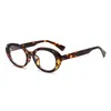 Gafas Retro Ovaladas de Marco Negro Estilo Europeo y Americano para Mujer, Moda Callejera Estilo Y2K, Monturas para Gafas con Filtro de Luz Azul, Se Pueden Personalizar con Lentes Graduados