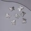 Xizang Corazón de Plata Flor DIY Hecho a Mano Pulsera Collar Aleación Plata Cuentas Espaciadoras Accesorios Material Accesorios de Plata Miao