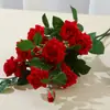 Decoração de Casamento Rosa de Veludo Simulada Flores Artificiais Rosa Búlgara Transfronteiriça Dia dos Namorados Flores Artificiais Atacado