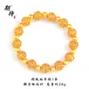Pulseira Dois Vidas de Felicidade Atacado, Cor Duradoura, Novo Estilo Chinês, Luxo Leve, Versátil, Hortênsia Filigrana, Contas Douradas, Pulseira de Lótus Dourado Areia
