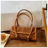 Bolso Retro Bajo el Brazo para Mujer Diseño de Nicho de Alta Gama Bolso de Hombro Único Gran Capacidad Versátil Bolso Baguette Largo para Viajes de Negocios