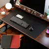 Alfombrilla de Ratón Lista para Envío Transfronterizo, Alfombrilla de Escritorio Simple de Cuero Extra Grande, Bloc de Escritura, Alfombrilla para Teclado de Computadora, Mantel Impermeable
