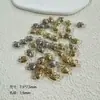 Cuentas espaciadoras de plástico CCB con forma de corazón, corazón de melocotón brillante, cruz geométrica perforada, accesorios para pulsera y collar de joyería hecha a mano transfronteriza