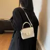 Bolso de Mano de Alta Gama Transfronterizo Versátil Bolso Pequeño Cuadrado para Mujer Moda Otoño e Invierno 2025 Nuevo Bolso de Hombro Bolso Cruzado para Viajes