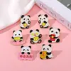 Broche de Aleación de Dibujos Animados Lindo Panda Festivo Tesoro de la Suerte Auspicioso Buena Fortuna Insignia de Joyería de Año Nuevo