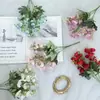 Ramo de Jazmín Artificial con 5 Ramas, Decoración Realista de Planta de Jazmín en Maceta, Fragante y Realista, Directo del Fabricante
