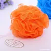 Grande estoque 20g flor de banho colorida Macia e fácil de fazer espuma flor de banho Bola de banho para esfregar as costas no chuveiro