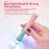 Lámpara UV Portátil para Uñas Artísticas, Secador de Uñas Pequeño Portátil Recargable, Lámpara de Fototerapia Mini en Forma de Cintura de Secado Rápido