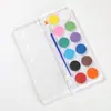Tinta Guache Sólida Pigmento em Pó para Crianças 12 Cores Embalagem Concha Multi-Color Opcional Transfronteiriço