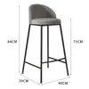 Taburete de Barra de Lujo Ligero Moderno Minimalista para el Hogar Taburete Alto Silla con Respaldo para Recepción de Celebridades de Internet Taburete de Barra de Moda