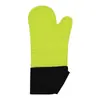 Guantes Antiescaldaduras Específicos para Horno, Transfronterizos, Forrados de Algodón, Antideslizantes, Resistentes a Altas Temperaturas, Horneado en Microondas, Guantes de Aislamiento Térmico de Silicona Extendido