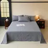 2026 Nuevo Modelo Clase A Grado Maternidad 100% Algodón Cepillado Engrosado Sábana para Cama Estilo Simple Rayada Sábana para Cama del Hogar para Dormitorio