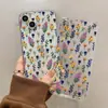 Funda Transparente Retro Pintada a Mano con Pequeñas Flores y Estilo Fresco y Suave, Diseño de Flores Silvestres para iPhone 18 Pro