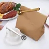 Celebridad de Internet 430 Acero Inoxidable Pinza Cuchara para Café, Cuchara Pinza Selladora Multifuncional para Bolsas de Alimentos, Cuchara Medidora de Leche en Polvo, Color Oro Rosa