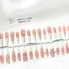 Año Nuevo Arte de Uñas Portátil Color Base Semi-Terminado Piezas de Uñas Pre-Hechas Estilo Francés Fuegos Artificiales Pegatinas para Uñas Postizas Mayoreo