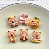 Accesorios para el Cabello de Oso Lindo de Dibujos Animados al por Mayor Accesorios de Resina Charms para Zapatos DIY Imanes Brillantes para Nevera Lindos