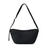 Bolsa Pequena Bolsa Feminina 2026 Nova Tendência de Moda Estilo Coreano Bolsa de Ombro Bolsa Transversal Cor Sólida Estudante Artística Bolsa Semicírculo