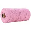 Cuerda Cuerda de Algodón Lino 3 mm de Grosor Cuerda de Algodón Rollo Completo Cuerda para Atar Embalaje Cuerda de Algodón diy Tejido Hecho a Mano Hilo de Algodón de Colores Otro