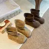 Botas de Ponerse Fácil para Niñas 2026 Otoño Nuevo Estilo Botas Suela Suave para Bebé Botas Arrugadas Estilo Coreano Botas Martin para Niños
