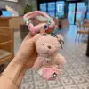Colgante de Oso de Peluche de Dibujos Animados para Llave de Coche Lindo Relleno Muñeca Nueva Colgante Decorativo para Bolso para Niñas