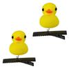 Celebridad de Internet Dibujos Animados Pinza de Primavera para el Cabello de Patito Amarillo Lindo Elegante para Niños y Mujeres Accesorios para el Cabello Tocado Puesto Callejero Mercado Nocturno