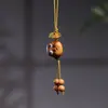 Sándalo Pulsera Cadena para Teléfono Multiestilo DIY Asa de Dragón Olla Cuatro Monedas de la Suerte Marca Dinero Rata Colgante