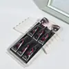 Set de 6 Kits de Pegamento para Pestañas Portátiles Simples y Elegantes Herramientas Auxiliares para Pestañas Pegamento