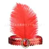 Vestido de Festa Baile Anos 1920 Amazon Colar de Pérolas Pronto para Usar Pulseira Adorno de Cabeça Xale Peça Única Feminina