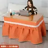 Mesa de Fuego Rectangular Plegable para Uso Doméstico, Mesa Calefactora Simple de Bambú para Invierno, Mesa Calefactora para Sala de Estar 1.2m