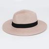 Sombrero de paja Lafite Panamá plegable de verano con aleros grandes, con hebilla cuadrada, parasol, transpirable, para exteriores, venta al por mayor