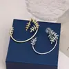 Super Flash borboleta clipe de orelha clipe de orelha sem furo brincos de peça única femininos personalidade elegante moda all-match novos brincos