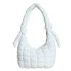 Bolso de hombro de gran capacidad estilo ins de Corea del Sur para mujer 2023 nuevo bolso abullonado plisado moda nicho versátil bolso bandolera