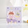 Tarjeta de felicitación cuadrada creativa linda para niña pequeña rana pequeña piruleta tarjeta pequeña regalo tarjeta de felicitación plegable venta al por mayor