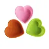 Fornecimento Direto da Fábrica molde de silicone de amor 8cm molde de bolo em formato de coração coração de pêssego molde de sobremesa de pudim gelatina DIY
