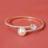 Pulsera de Zirconia y Perla Transfronteriza Simple y de Moda Accesorios Diarios Pulsera de Yiwu Suministro al por Mayor Fábrica de Joyería de Pedrería