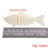 Isca Luya transfronteiriça corpo de peixe multi-seção 9.6cm14g isca dura Isca de simulação 7 iscas artificiais bass